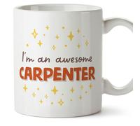 MUGFFINS Carpenter Man Mug - in English - I'm Awesome! - Funny Gift for Colleagues - Ceramic 11oz Mug