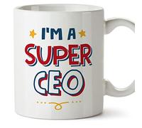 MUGFFINS CEO Mug - in English - I'm Super - Funny Gift for Colleagues - Ceramic 11oz Mug