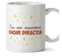 MUGFFINS Choir Director Man Mug - in English - I'm Awesome! - Funny Gift for Colleagues - Ceramic 11oz Mug