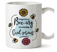 MUGFFINS Civil Servant Mug - in English - Thanks for Beeing Amazing - Funny Gift for Colleagues - Ceramic 11oz Mug