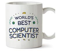 MUGFFINS Computer Scientist Mug - in English - World's Best - Funny Gift for Colleagues - Ceramic 11oz Mug
