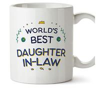 MUGFFINS Daughter in Law Mug - in English - World's Best - Funny Gift - Ceramic 11oz Mug