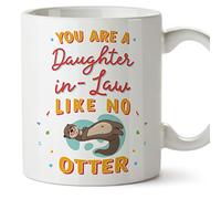 MUGFFINS Daughter in Law Mug - in English - You are Like no Otter - Funny Gift - Ceramic 11oz Mug