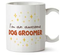 MUGFFINS Dog Groomer Man Mug - in English - I'm Awesome! - Funny Gift for Colleagues - Ceramic 11oz Mug