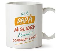 MUGFFINS Father/DAD Mug - in Italian - Sei il Migliore continua COSI - Funny Gift for Father's Day - Ceramic 11oz Mug