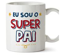 MUGFFINS Father/DAD Mug - in Portuguese - Sou Super - Funny Gift for Father's Day - Ceramic 11oz Mug