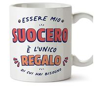MUGFFINS Father in-Law Mug - in Italian - Sono l'Unico Regalo di cui Hai Bisogno - Funny Gift - Ceramic 11oz Mug
