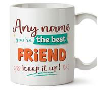 MUGFFINS Female Friend Mug - in English - Keep it up! - Funny Gift - Ceramic 11oz Mug