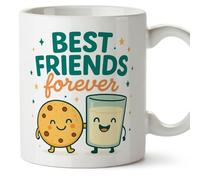 MUGFFINS Friendship Mug with Phrase Best Friends Forever in English 330 ml 11 oz | Gift idea for Friend | BFF v1