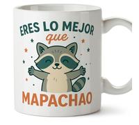 MUGFFINS Funny Anniversary Mug Eres lo Mejor que mapachao in Spanish for Valentines Day Gift, Boyfriend, Girlfriend, Wife, Husband | Novelty Gift, Romantic | Pareja v2