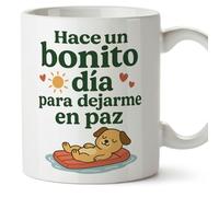 MUGFFINS Funny Mug | Hace un Bonito día para dejarme en paz in Spanish | Funny Gifts, Novelty Mugs, 330 Ml 11 oz | graciosas ego v2