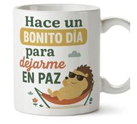 MUGFFINS Funny Mug | Hace un Bonito día para dejarme en paz in Spanish | Funny Gifts, Novelty Mugs, 330 Ml 11 oz | graciosas ego v1