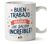 MUGFFINS Funny Mum Mug with Phrase ¡Buen Trabajo mamá! ¡He salido increíble! in Spanish 330 ml/11 oz | Mother Gift | Mother's Day | progenitores v3