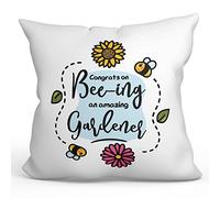 MUGFFINS GARDENER Cushion Padding included - in English - Thanks For Beeing Amazing - Funny gift - Pillow: cover and filling 15.7x15.7 inches