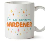 MUGFFINS Gardener Woman Mug - in English - I'm Awesome! - Funny Gift for Colleagues - Ceramic 11oz Mug
