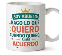 MUGFFINS Grandad Mug Funny Mug with Phrase Soy Abuelo: hago lo que Quiero, cuando Quiero… si me acuerdo in Spanish | Grandpa Gifts Birthday Christmas | Abuelitos v2