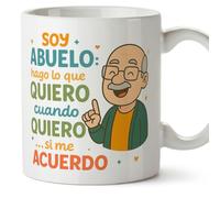 MUGFFINS Grandad Mug Funny Mug with Phrase Soy Abuelo: hago lo que Quiero, cuando Quiero… si me acuerdo in Spanish | Grandpa Gifts Birthday Christmas | Abuelitos v1