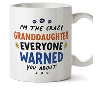MUGFFINS Granddaughter Mug - in English - Everyone Warned You About - Funny Gift - Ceramic 11oz Mug