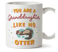 MUGFFINS Granddaughter Mug - in English - You are Like no Otter - Funny Gift - Ceramic 11oz Mug