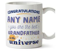 MUGFFINS Grandfather/Grandpa Mug - in English - Best in The Universe - Funny Gift - Ceramic 11oz Mug