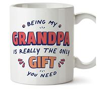 MUGFFINS Grandfather/Grandpa Mug - in English - I'm The only Gift You Need - Funny Gift for Grandfather's Day - Ceramic 11oz Mug