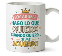 MUGFFINS Grandma Mug Grandma Gifts Funny Mug with Quote | Birthday Christmas | Soy Abuela: hago lo que Quiero, cuando Quiero… si me acuerdo in Spanish | Abuelitos v2