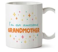 MUGFFINS Grandmother/Grandma Mug - in English - I'm Awesome! - Funny Gift - Ceramic 11oz Mug