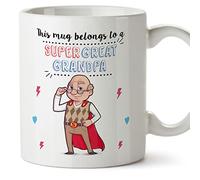 MUGFFINS Great Grandfather/Great Grandpa Mug - in English - Super Family - Funny Gift - Ceramic 11oz Mug