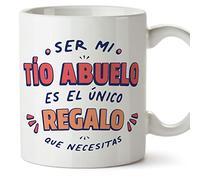 MUGFFINS Great Uncle Mug - in Spanish - Soy el único Regalo que necesitas - Funny Gift - Ceramic 11oz Mug