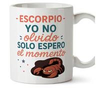 MUGFFINS Horoscope Mug Scorpio Funny with Quote - Escorpio - Yo no olvido Solo espero el Momento in Spanish Scorpio Gift Great for Gifting Zodiac Signs | Zodiaco Humor v1