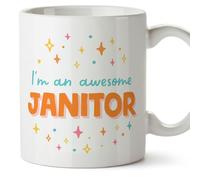 MUGFFINS Janitor Woman Mug - in English - I'm Awesome! - Funny Gift for Colleagues - Ceramic 11oz Mug
