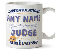 MUGFFINS Judge Mug - in English - Best in The Universe - Funny Gift for Colleagues - Ceramic 11oz Mug