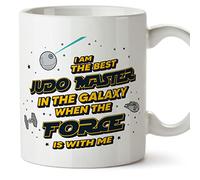 MUGFFINS Judo Master Mug - in English - Best in The Galaxy The Force is with Me - Funny Gift for Colleagues - Ceramic 11oz Mug
