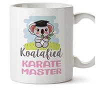 MUGFFINS Karate Master Woman Mug - in English - Koalafied - Funny Gift for Colleagues - Ceramic 11oz Mug