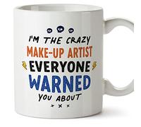 MUGFFINS Make-UP Artist Mug - in English - Everyone Warned You About - Funny Gift for Colleagues - Ceramic 11oz Mug