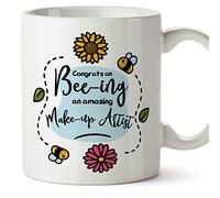 MUGFFINS Make-UP Artist Mug - in English - Thanks for Beeing Amazing - Funny Gift for Colleagues - Ceramic 11oz Mug
