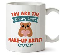 MUGFFINS Make-UP Artist Mug - in English - You are The Beary Best - Funny Gift for Colleagues - Ceramic 11oz Mug