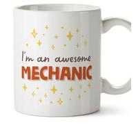 MUGFFINS Mechanic Man Mug - in English - I'm Awesome! - Funny Gift for Colleagues - Ceramic 11oz Mug