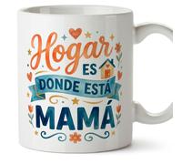 MUGFFINS Mug Mum with Phrase Hogar ES Donde está mamá in Spanish | 330 ml 11 oz | Unique Gift idea | progenitores v3