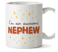 MUGFFINS Nephew Mug - in English - I'm Awesome! - Funny Gift - Ceramic 11oz Mug