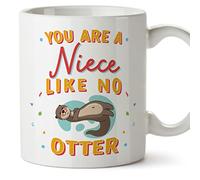 MUGFFINS Niece Mug - in English - You are Like no Otter - Funny Gift - Ceramic 11oz Mug