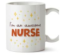MUGFFINS Nurse Man Mug - in English - I'm Awesome! - Funny Gift for Colleagues - Ceramic 11oz Mug
