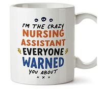 MUGFFINS Nursing Assistant Mug - in English - Everyone Warned You About - Funny Gift for Colleagues - Ceramic 11oz Mug