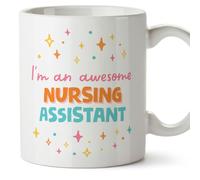 MUGFFINS Nursing Assistant Woman Mug - in English - I'm Awesome! - Funny Gift for Colleagues - Ceramic 11oz Mug
