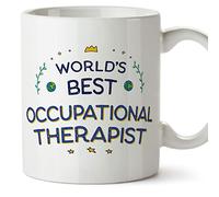 MUGFFINS Occupational Therapist Mug - in English - World's Best - Funny Gift for Colleagues - Ceramic 11oz Mug