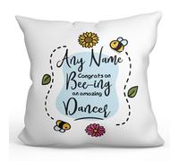 MUGFFINS Personalised Cushion for DANCER Padding included - in English - Thanks For Beeing - Funny custom gift - Pillow: cover and filling 15.7x15.7 inches