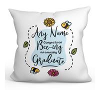 MUGFFINS Personalised Cushion for GRADUATE Padding included - in English - Thanks For Beeing - Funny custom gift - Pillow: cover and filling 15.7x15.7 inches