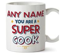MUGFFINS Personalised Mug for Cook - in English - You are Super - Funny Custom Gift for Colleagues - Ceramic 11oz Mug