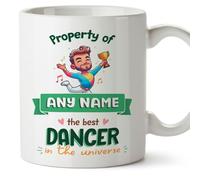 MUGFFINS Personalised Mug for Dancer Man - in English - Property of - Funny Custom Gift for Colleagues - Ceramic 11oz Mug