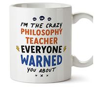 MUGFFINS Philosophy Teacher Mug - in English - Everyone Warned You About - Funny Gift for Colleagues - Ceramic 11oz Mug